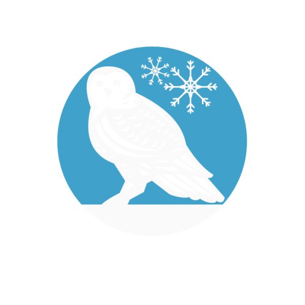 Winter Snow Owl Black Thumbnail